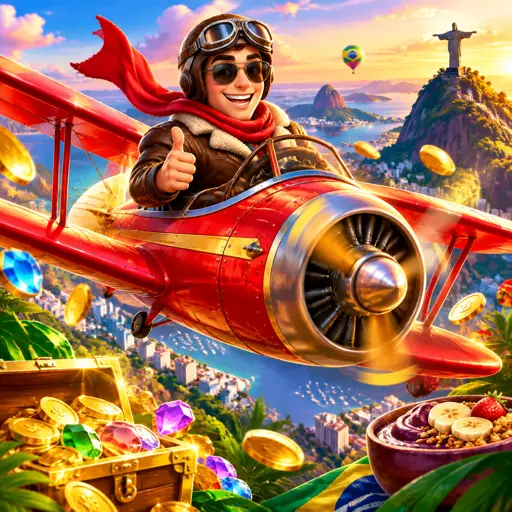 Avião 3D do Aviatrix em curva longa de multiplicador