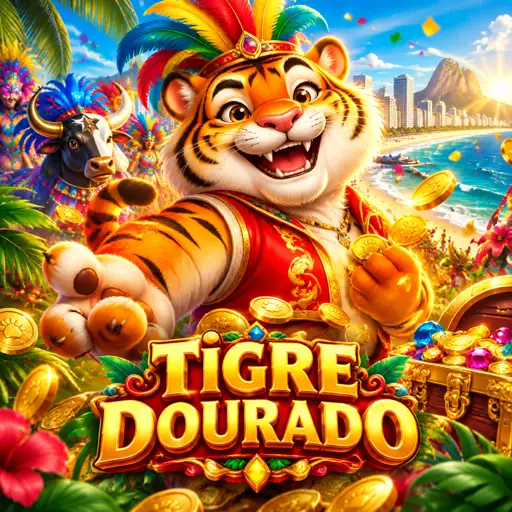 Tela principal do Fortune Tiger com os rolos e o símbolo do tigre