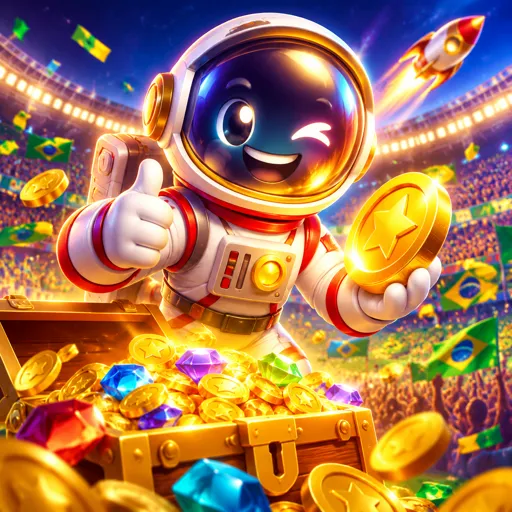 Jogo Spaceman com astronauta e curva de multiplicador subindo