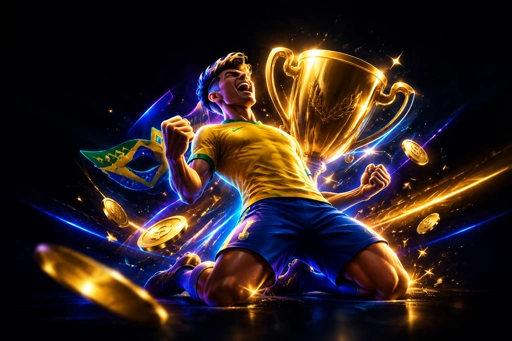 Estádio de futebol brasileiro com painel de placar ao fundo